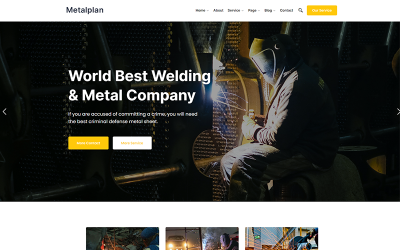Metalplan - Tema de WordPress para empresas metalúrgicas