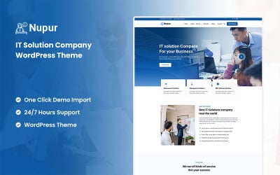 Nupur - IT-oplossing Bedrijf WordPress-thema