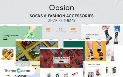 Obsion — Адаптивная Shopify тема для носков и модных аксессуаров