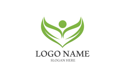 Verde Natura Foglia Albero Logo Vector V8