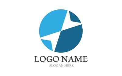 Flèche Business Logo Finance Logo Vector V5
