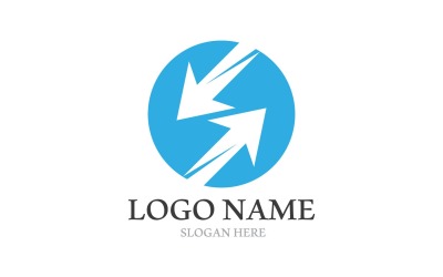 Flèche Business Logo Finance Logo Vector V7