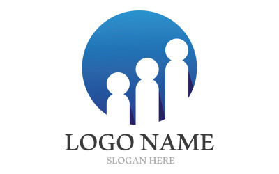 Istruzione persone successo Logo Vector V8