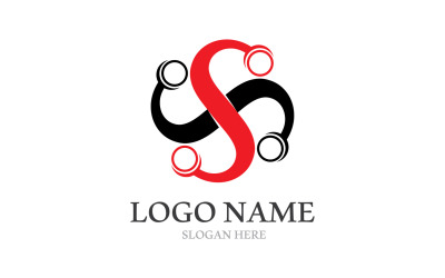 S Business letter Logo And Symbol Template V4