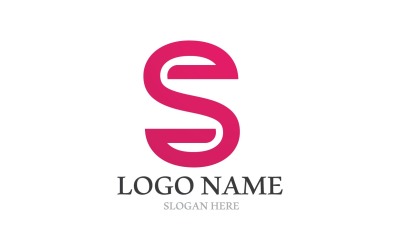 S Obchodní dopis Logo A Šablona Symbolů V21