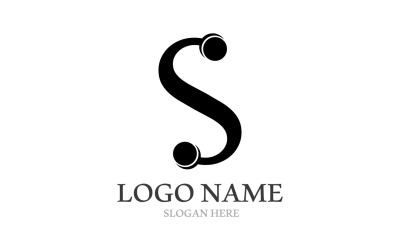 S Obchodní dopis Logo A Šablona Symbolů V3