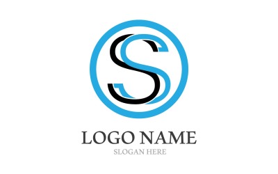 S Obchodní dopis Logo A Šablona Symbolů V7