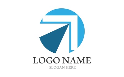 Šipka Obchodní Logo Finance Logo Vector V4