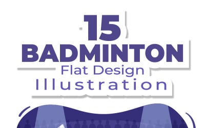 15 Badminton Player Design Illustration