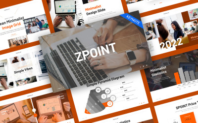 Багатоцільовий мінімалістичний шаблон Keynote Zpoint