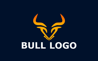 Bull Custom Design Logo Template 3