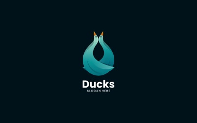 Logo-Stil mit Enten-Farbverlauf