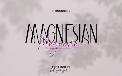 Magnesian Elegant Font Duo