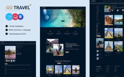 GoTravel – Utazási, túrák és turisztikai ügynökség Opencart Store
