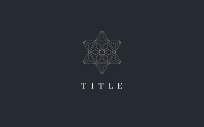 Luxuriöses Elemental Line Goldenes abstraktes zartes Logo