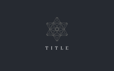Luxusní elementární linie zlaté abstraktní jemné logo