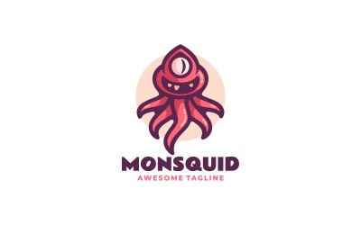 Monster Squid tecknad logotyp