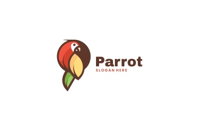 Parrot Color Mascot Logo Design