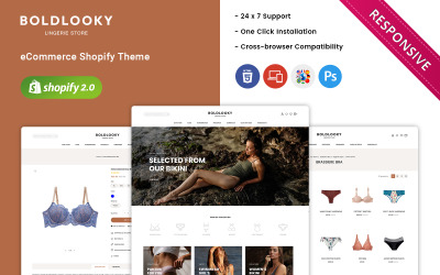 Boldlooky - Tema de Shopify para tienda de lencería y bikinis