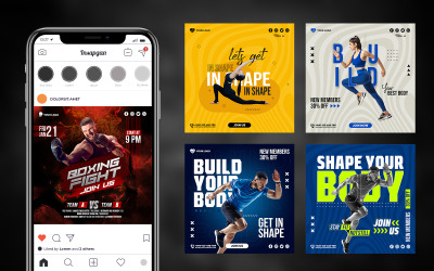Fitness sociala medier banner