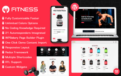 FitX - Thème WordPress pour salle de sport et fitness