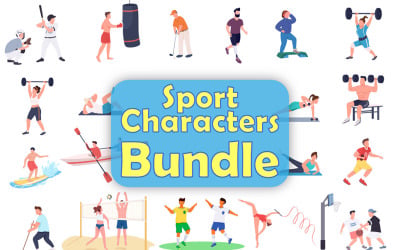 Sport-Zeichen-Illustrations-Bündel