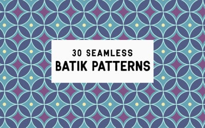 Coleção de padrões batik javaneses sem costura de alta resoluçãoQ