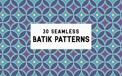 Collezione di motivi batik giavanesi ad alta risoluzione senza soluzione di continuitàQ