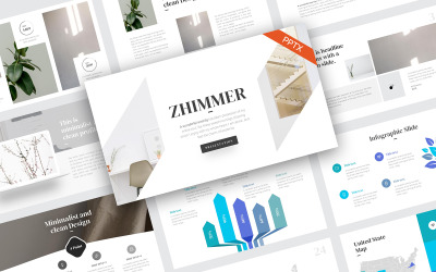 Minimalistyczny szablon PowerPoint Zhimmer