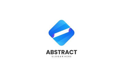 Stile logo astratto quadrato sfumato