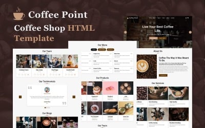 Coffee Point - Coffee Shop Multipage HTML5 Website Template