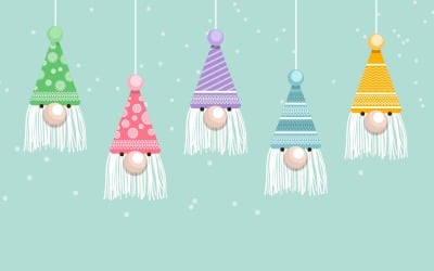 Décoration de chapeau de visage de Père Noël de Noël