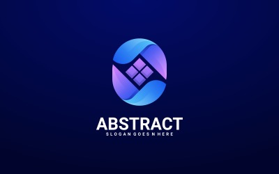 Gradiente abstracto del logotipo del vector