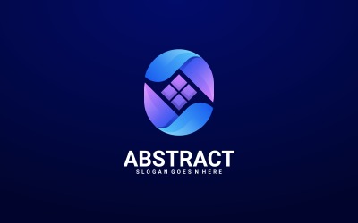 Gradiente abstrato de logotipo vetorial