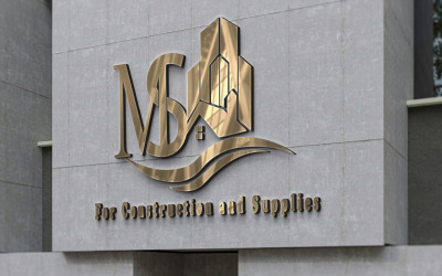 Logo MS per società di costruzioni e forniture