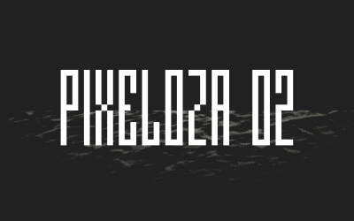 Pixeloza 02 - Fontsphere&amp;#39;den piksel stili yazı tipi