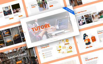 Plantilla de Keynote para educación de tutores