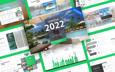 Triposa Travel Minimalistische Keynote-sjabloon