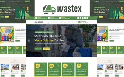 Wastex - Waste Pickup Services HTML5 Template