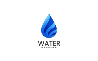 Water Color Gradient Logo Style