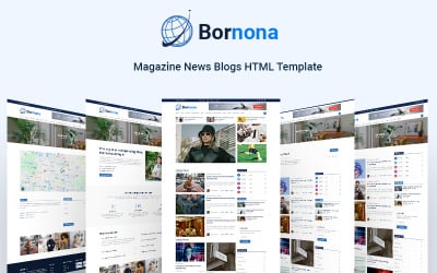 Bornona-Magazine News Blogs HTML-Vorlage