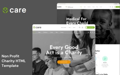 Care - Plantilla HTML5 de organización benéfica sin fines de lucro