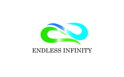 Design der endlosen Infinity-Logo-Symbolelemente