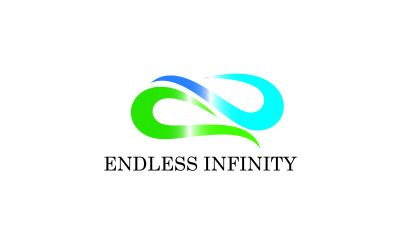 Endlose Infinity Moderne Vektorgrafik-Design-Logo-Vorlage