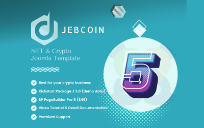 Jebcoin - Modèle Joomla NFT &amp;amp; Crypto
