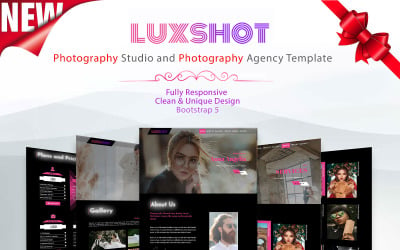 Luxshot - фотостудія та шаблон фотоагентства