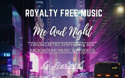 Me And Night - Fahrende Retro-Synthwave-Stockmusik der 80er Jahre
