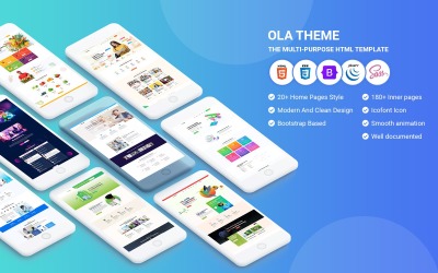 Olatheme – багатоцільовий шаблон HTML5