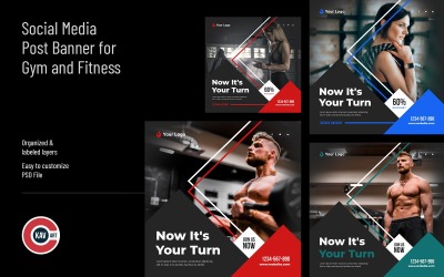 Sportschool Social Media Postbanner