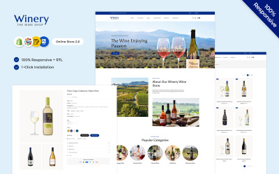 Vinařství – likér, Vinařský víceúčelový citlivý obchod Shopify